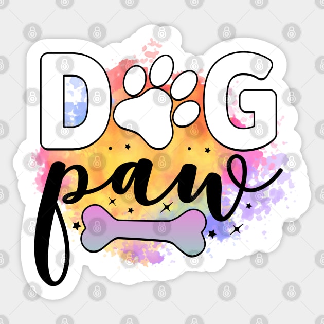 Pawsitively Hilarious: A Shirt for Dog Lovers Sticker by Steve